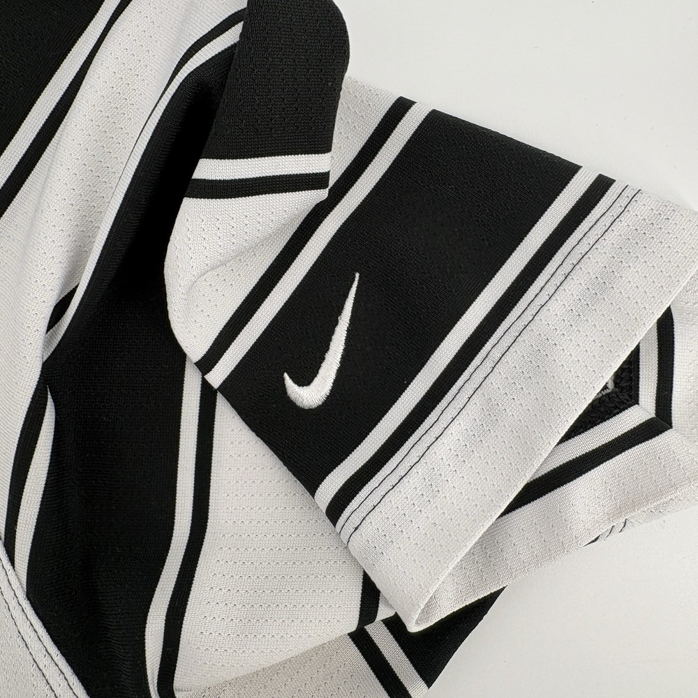 Nike Golf Tour Performance Dri-FIT Striped Polo Shirt Mens X Large Black White - Picture 4 of 11